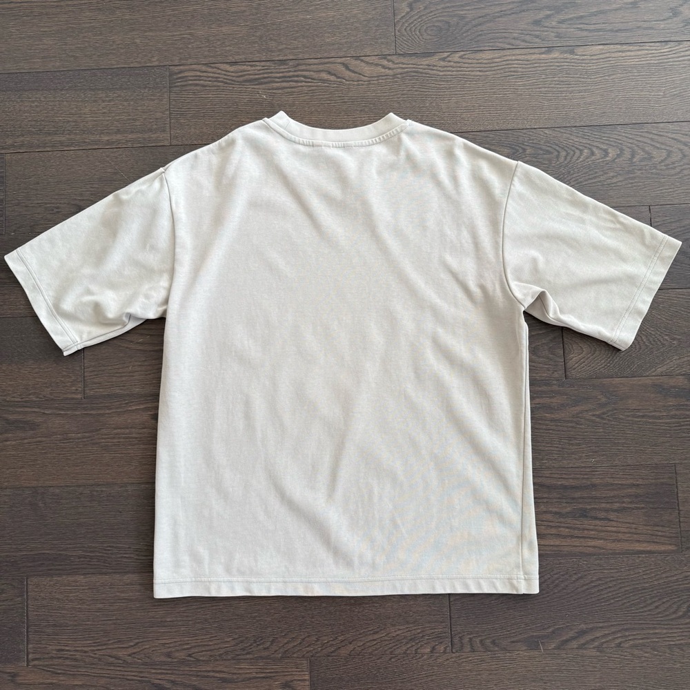 AIRism COTTON OVERSIZED CREW NECK HALF SLEEVE T-SHIRT - Picture 3 of 6